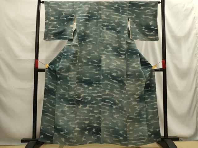 平和屋着物■上質な小紋 霞文 正絹 逸品 AABG1353sx