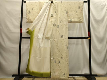 平和屋着物■上質な小紋　飾花文　正絹　逸品　AABG1356sx