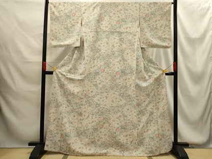 平和屋着物■上質な小紋　鳳凰花文　正絹　逸品　AABG1359sx