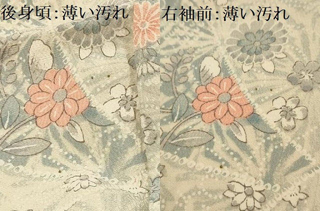 平和屋着物■上質な小紋　鳳凰花文　正絹　逸品　AABG1359sx