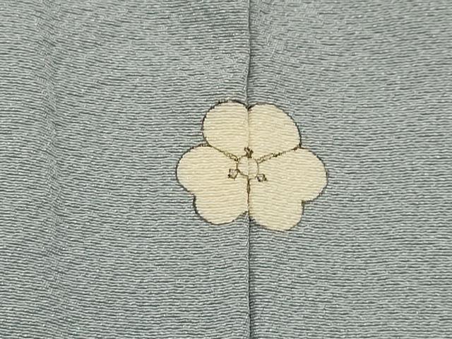 平和屋着物■上質な色無地　紋意匠　薄雲鼠色　正絹　逸品　AABG1369sx