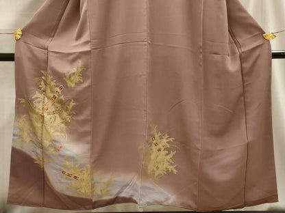 平和屋着物■訪問着　横笛　暈し染め　金彩　正絹　逸品　AABG1376sx