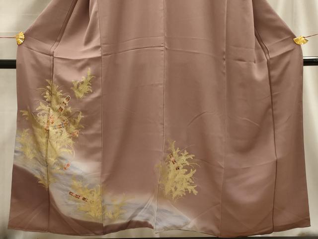 平和屋着物■訪問着　横笛　暈し染め　金彩　正絹　逸品　AABG1376sx