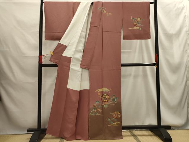 平和屋着物■訪問着　作家物　鳴り物　暈し染め　正絹　逸品　AABG1382sx