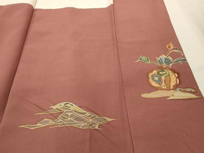 平和屋着物■訪問着　作家物　鳴り物　暈し染め　正絹　逸品　AABG1382sx