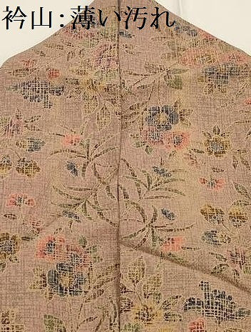 平和屋着物■上質な小紋　草木染　草花文　正絹　逸品　AABG1383sx