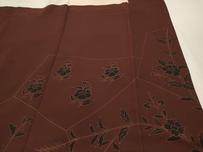 平和屋着物■訪問着 更紗花文 正絹 逸品 AABG1384sx