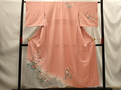 平和屋着物■訪問着 松竹梅流水花文 暈し染め 金彩 正絹 逸品 AABG1399sx