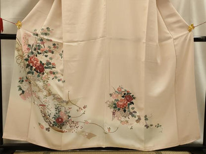 平和屋着物■訪問着 花籠文 暈し染め 金彩 正絹 逸品 AABG1403sx