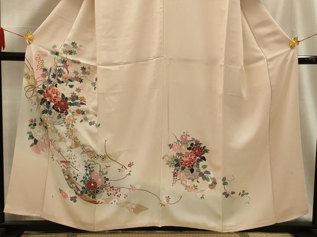 平和屋着物■訪問着 花籠文 暈し染め 金彩 正絹 逸品 AABG1403sx