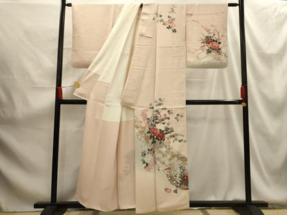 平和屋着物■訪問着 花籠文 暈し染め 金彩 正絹 逸品 AABG1403sx