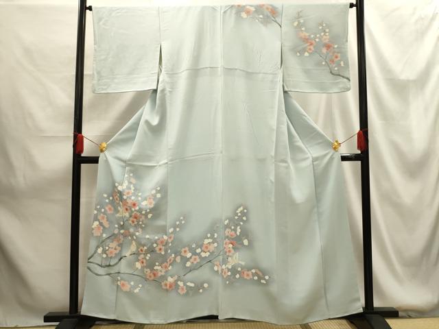 平和屋着物■訪問着 花鳥文 暈し染め 正絹 逸品 AABG1412sx
