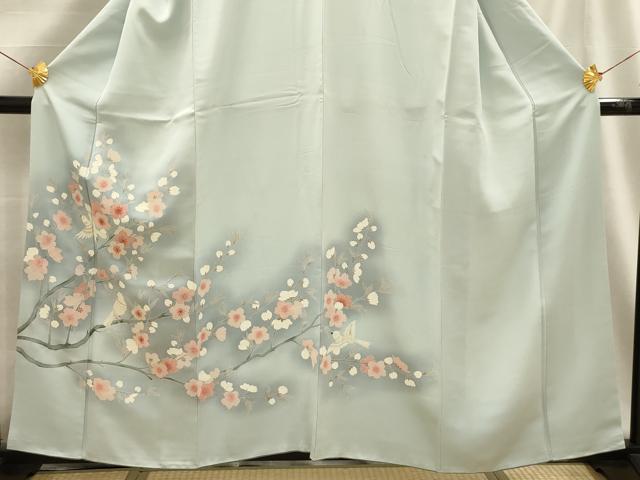 平和屋着物■訪問着 花鳥文 暈し染め 正絹 逸品 AABG1412sx