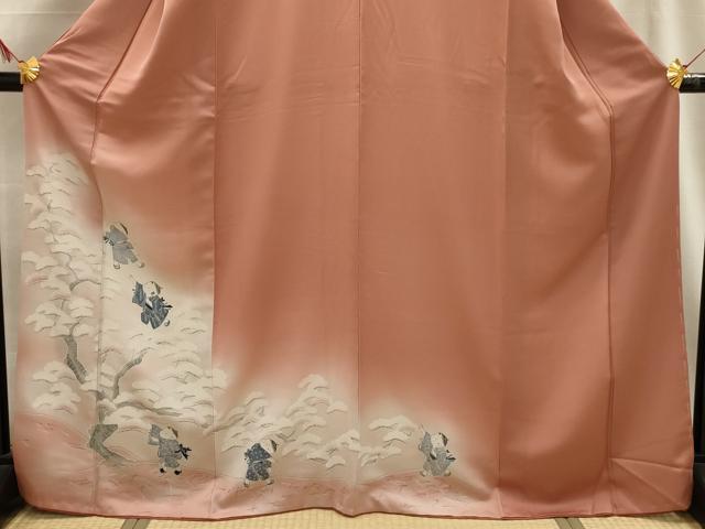 平和屋着物■訪問着 童子 暈し染め 正絹 逸品 AABG1419sx
