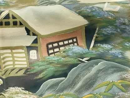 平和屋着物■豪華色留袖 手描き 風景文 暈し染め 正絹 逸品 AABG1420sx
