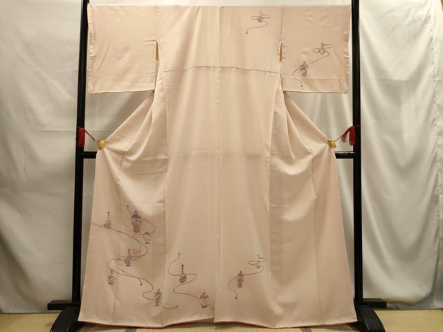 平和屋着物■訪問着 花陶器文 暈し染め 正絹 逸品 AABG1424sx