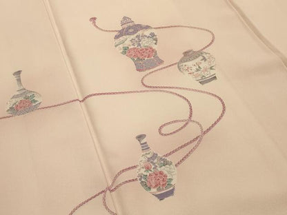 平和屋着物■訪問着 花陶器文 暈し染め 正絹 逸品 AABG1424sx
