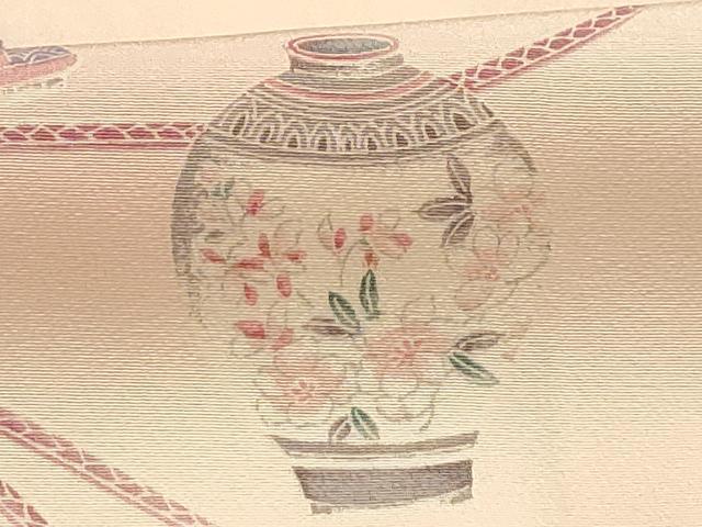 平和屋着物■訪問着 花陶器文 暈し染め 正絹 逸品 AABG1424sx