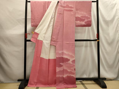 平和屋着物■訪問着 雲霞文 暈し染め 正絹 逸品 AABG1436sx