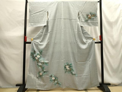 平和屋着物■訪問着 手描き 枝花文 暈し染め 金彩 正絹 逸品 AABG1439sx