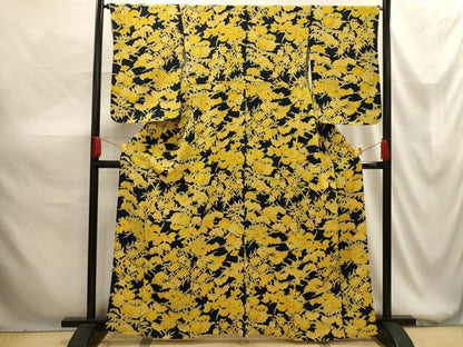 平和屋着物■上質な小紋 松花文 正絹 逸品 AABG1458sx