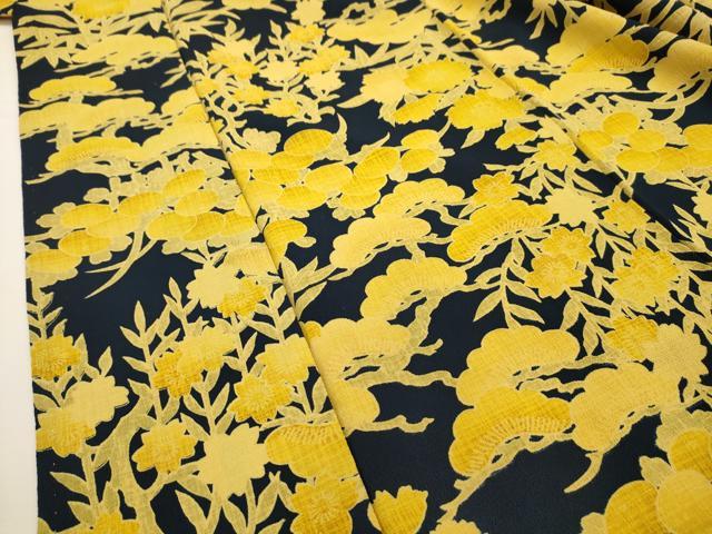 平和屋着物■上質な小紋 松花文 正絹 逸品 AABG1458sx