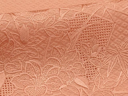 平和屋着物■中国三大刺繍 スワトウ刺繍 汕頭刺繍 無地絵羽訪問着 草花地紋 虹色 正絹 逸品 AABG1491sx