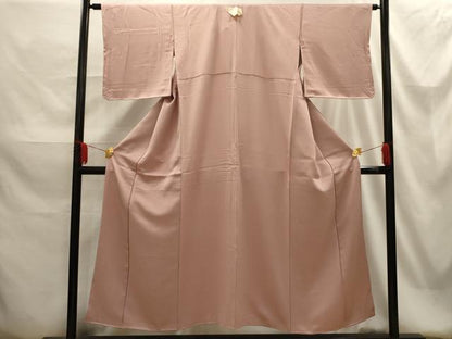 平和屋着物■上質な色無地 紗綾形花地紋 虹色 正絹 逸品 AABG1497sx