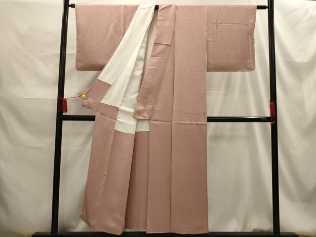 平和屋着物■上質な色無地 紗綾形花地紋 虹色 正絹 逸品 AABG1497sx