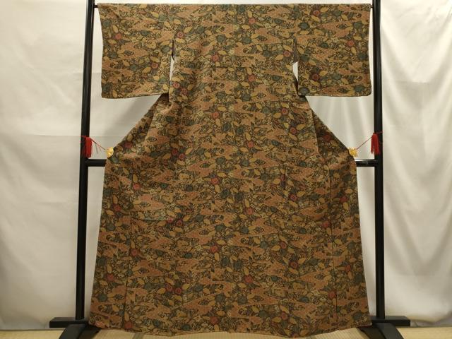 平和屋着物■上質な小紋 辻が花 正絹 逸品 AABG1507sx