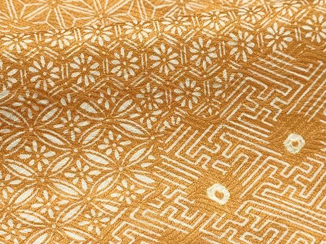 平和屋着物■上質な小紋 吉祥花文 正絹 逸品 AABG1508sx