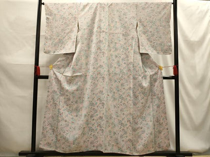 平和屋着物■上質な小紋 花陶器文 正絹 逸品 AABG1519sx