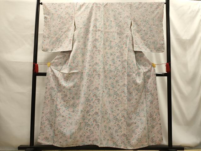 平和屋着物■上質な小紋 花陶器文 正絹 逸品 AABG1519sx
