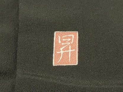 平和屋着物■豪華黒留袖　友禅　作家物　風景文　正絹　逸品　AABG1520sx
