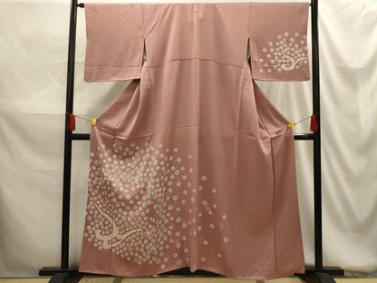 平和屋着物■訪問着 絞り 刺繍 流水舞花文 金彩 正絹 逸品 AABG1522sx