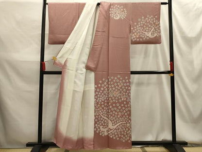 平和屋着物■訪問着 絞り 刺繍 流水舞花文 金彩 正絹 逸品 AABG1522sx