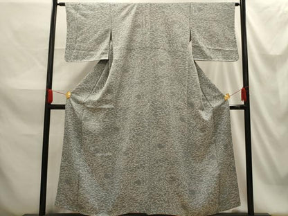 平和屋着物■上質な小紋 松葉文 正絹 逸品 AABG1526sx
