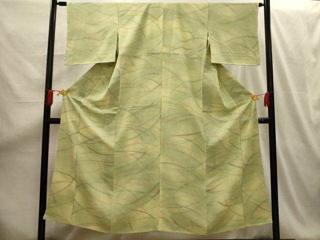 平和屋着物■上質な小紋 幾何学文様 暈し染め 正絹 逸品 AABG1534sx