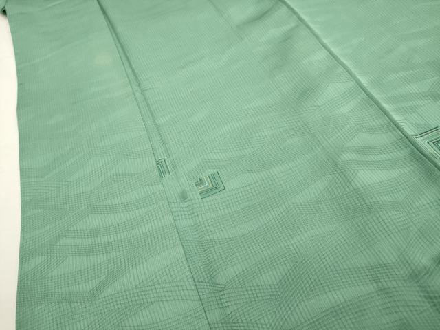 平和屋着物■上質な小紋 流水色紙文 金糸 正絹 逸品 AABG1545sx