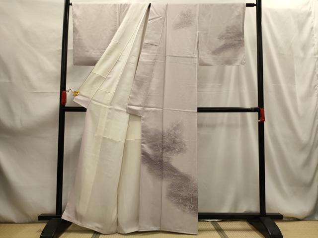 平和屋着物■訪問着 松竹梅立波風景文 暈し染め 正絹 逸品 AABG1546sx