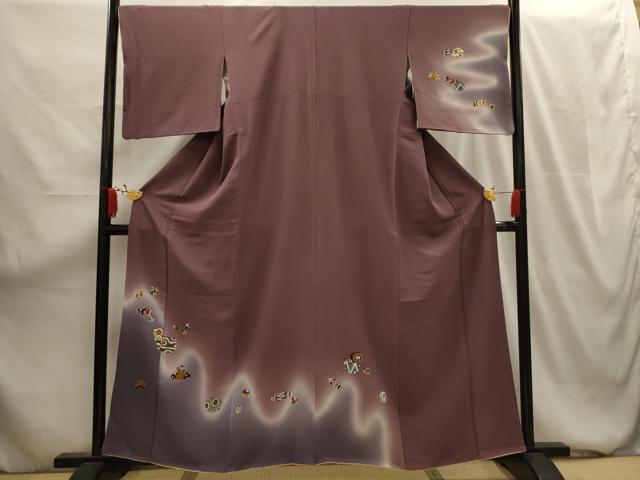 平和屋着物■訪問着 作家物 器物文 暈し染め 正絹 逸品 AABG1547sx