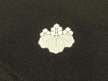 平和屋着物■豪華黒留袖 扇面風景花文 金彩 正絹 逸品 AABG1555sx