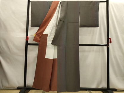 平和屋着物■上質な小紋 花間道 正絹 逸品 AABG1565sx