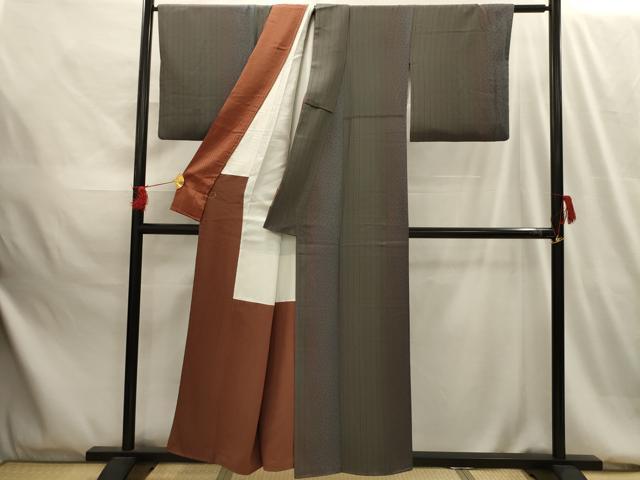 平和屋着物■上質な小紋 花間道 正絹 逸品 AABG1565sx