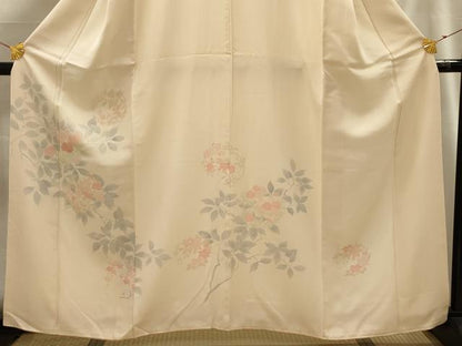 平和屋着物■訪問着 刺繍 枝花文 正絹 逸品 AABG1568sx