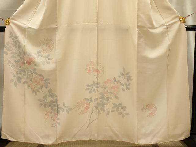 平和屋着物■訪問着 刺繍 枝花文 正絹 逸品 AABG1568sx