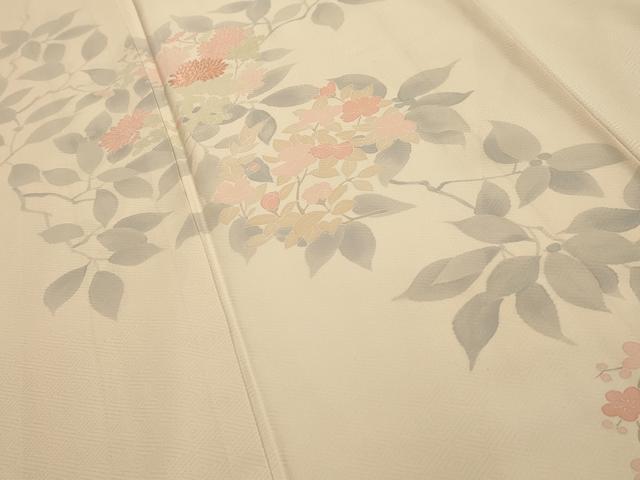 平和屋着物■訪問着 刺繍 枝花文 正絹 逸品 AABG1568sx