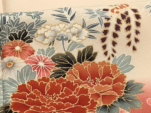 平和屋着物■訪問着 蔓帯花車文 金彩 正絹 逸品 AABG1579sx