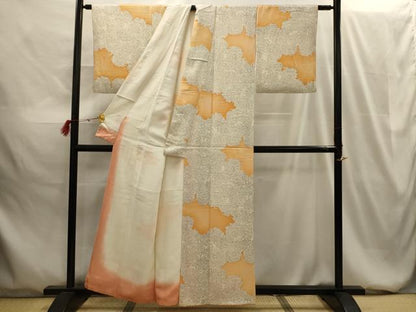 平和屋着物■上質な小紋 乱菊 正絹 逸品 AABG1580sx