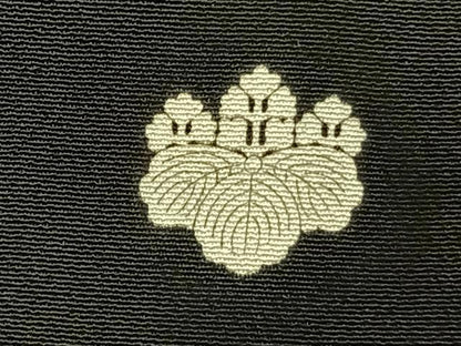 平和屋着物■豪華黒留袖　花鳥文　暈し染め　金彩　正絹　逸品　AABG1639fy